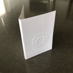 CHANEL Camellia Embossed Paper Card Holder